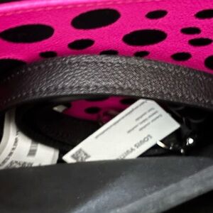 Pink and Black Polka Dot Women's Bag